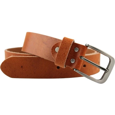 Afbeelding van Fana Belts Leren Riem Cognac Soepel Leer Heren / Dames Taillemaat 85