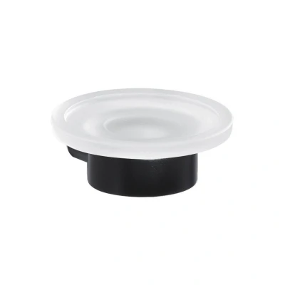Afbeelding van Zeephouder Sapho Pirenei Hangend 11x4.1 cm Satijnglas / Mat Zwart
