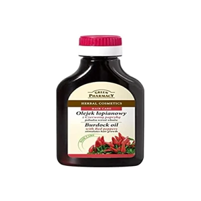 Afbeelding van GROENE APOTHEEK BARDANA OIL MET RODE PEPER GROEISTIMULATOR HAAR 100ML