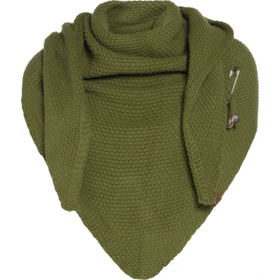 Afbeelding van Knit Factory COCO Halsdoek, Dames, Maat: One Size, Moss green