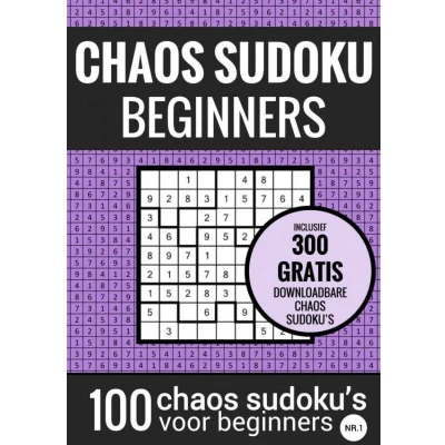 Afbeelding van SUDOKU Makkelijk: CHAOS nr. 1 Puzzelboek met 100 Makkelijke Puzzels voor Volwassenen en Ouderen