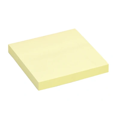 Afbeelding van Memoblok quantore 76x76mm geel Omdoos a 6 stuk x 100 vel 120 stuks