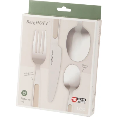 Afbeelding van LEO 24 delige bestekset Balance Moonbeam Beige
