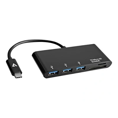 Afbeelding van HUB USB V7 V7UC3U BLK 1E