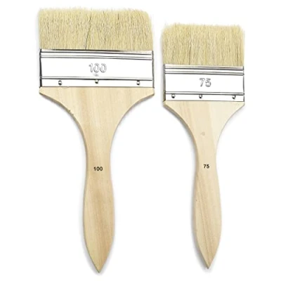 Afbeelding van PEBEO Borstel, wit, set van 2 stuks