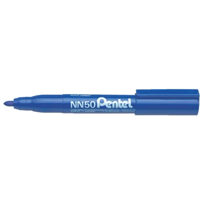 Afbeelding van Viltstift Pentel NN50 rond blauw 1.5 3mm