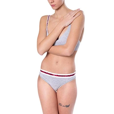 Afbeelding van Tommy Hilfiger dames Nature Tech bikini slip (1 pack) grijs melange Mid Grey Heather Maat: M