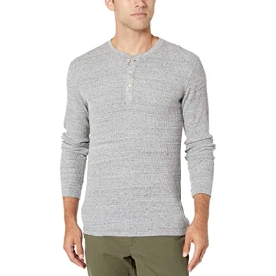 Afbeelding van Amazon Essentials Heren Regular fit Long Sleeve Waffle Henley,lichtgrijs Hei,XL XXL