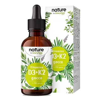 Afbeelding van gloryfeel Vitamine D3 K2 D Druppels 1000 I.E. 50ml Premium 99,7+% All Trans (K2VITAL® van Kappa)
