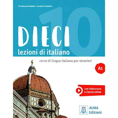Afbeelding van Dieci. Lezioni di italiano. A1: Libro + audio e video online A1
