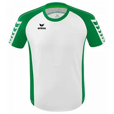 Afbeelding van ERIMA Six Wings shirt wit/smaragd / 152