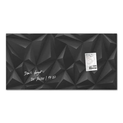 Afbeelding van Glasmagneetbord Sigel Artverum 910x460x15mm Black Diamond