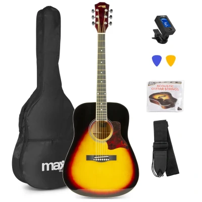 Afbeelding van MAX SoloJam Western akoestische gitaar starterset Sunburst