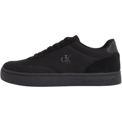 Afbeelding van CK JEANS Heren CLASSIC CUPSOLE MG CANVAS YM0YM01218 Low Top, zwart (Triple Black), 6.5 UK, Zwart, 39 EU