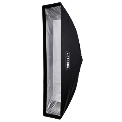 Afbeelding van Caruba Quick Assembly Matte Zilver Strip Softbox 30x140 Cm