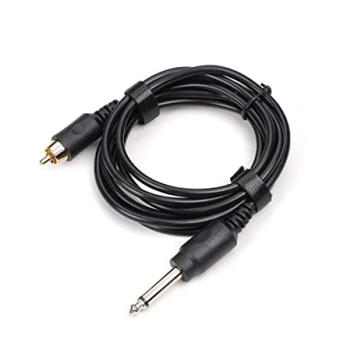 Afbeelding van STIGMA Siliconen RCA Tattoo Clip Cord voor Machine 2M Pure Koper Kabel Zwart P351