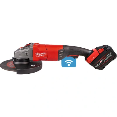 Afbeelding van MILWAUKEE M18 ONEFLAG230XPDB 122C FUEL haakse accu slijper 230mm met peddelschakelaar in koffer (2x 12Ah + lader) 4933499