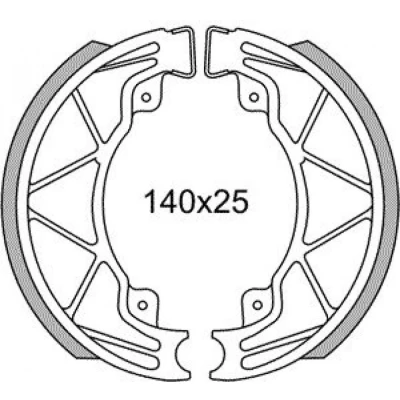 Afbeelding van Newfren Remsegmentet GF0268 Runner, Hexagon 125/180