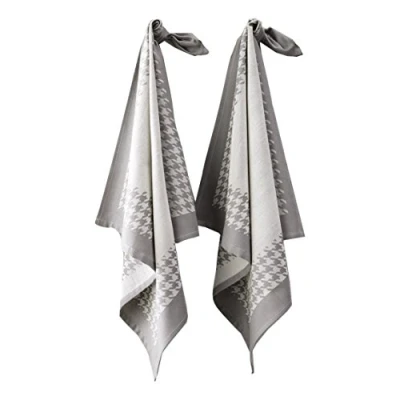 Afbeelding van Theedoeken De Witte Lietaer Pied Poule Grey (2 stuks)