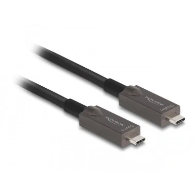 Afbeelding van Delock Aktives Optisches USB C™ Video + Daten PD Kabel 8 m Deloc