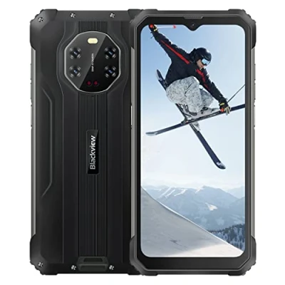 Afbeelding van Blackview Onbreekbare smartphone BV8800, 6,58 inch 90 Hz FHD+, AI 50 MP vier camera&#039;s nachtzicht, Helio G96 8 GB + 128 GB, batterij 8380 mAh, IP68, waterdicht, Android 11, GPS NFC, zwart