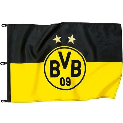 Afbeelding van Borussia Dortmund BVB 15131000 hijsvlag met logo, Zwart/geel, 150 x 100 1 cm