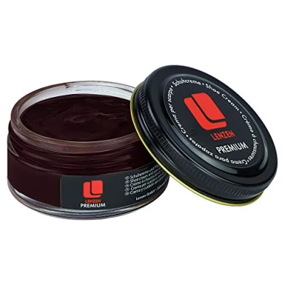 Afbeelding van Lenzen Schoenpoets voor glad en generfd leer, donkerbruin, 50.00 ml (1er Pack)