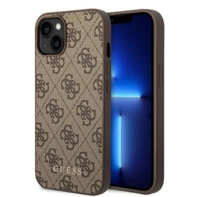 Afbeelding van Guess 4G Back Case Geschikt voor Apple iPhone 15 Plus (6.7&quot;) Bruin