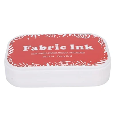 Afbeelding van Inkt Pads, Kleurrijke Craft Stempel Pads voor Stempels Papier Scrapbooking Hout Stof (Donkerrood)
