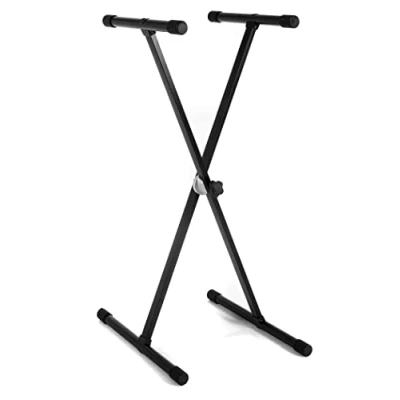 Afbeelding van BSX 900553 Easy Gear System keyboardstandaard (hoogte 70 100 cm, diepte 40 dubbele stang) KS 20B eenstrepen.
