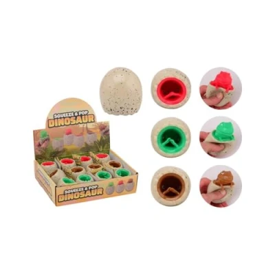 Afbeelding van Johntoy Squeeze &amp; Pop Dino