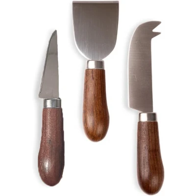 Afbeelding van Sagaform Astrid Kaasmes set 3 Stuks, Bruin