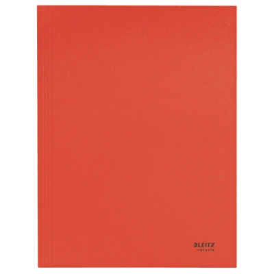 Afbeelding van Leitz Recycle klepmap, uit karton, ft A4, rood klepmappen