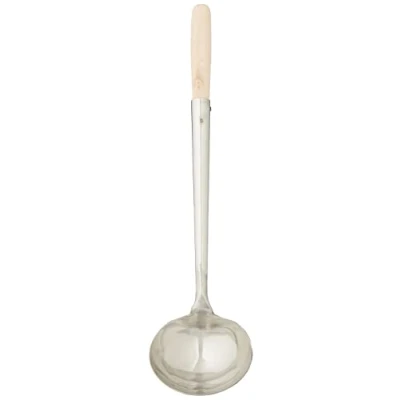 Afbeelding van JADE TEMPLE 17280 pollepel voor wok, rond, zilver, lengte 46 cm