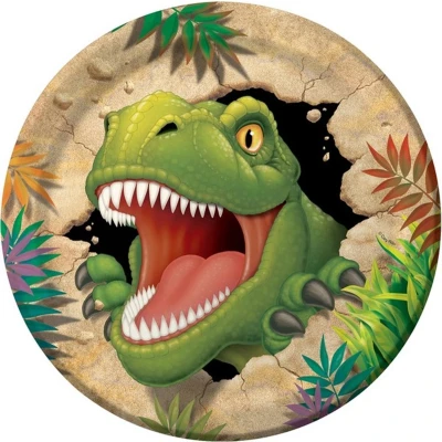 Afbeelding van Dino Blast borden 23cm 8 stuks