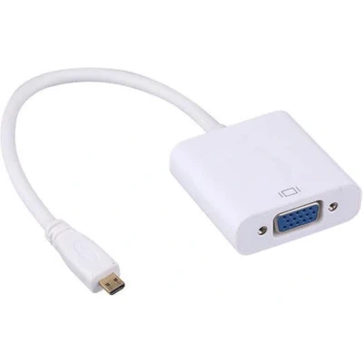 Afbeelding van Micro HDMI naar VGA adapter / wit 0,15 meter