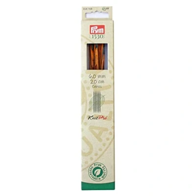 Afbeelding van Prym kousenbreinaalden CUBICS NATURAL 20 cm 6,00 mm kousenbreinaald, hout, meerkleurig, 6