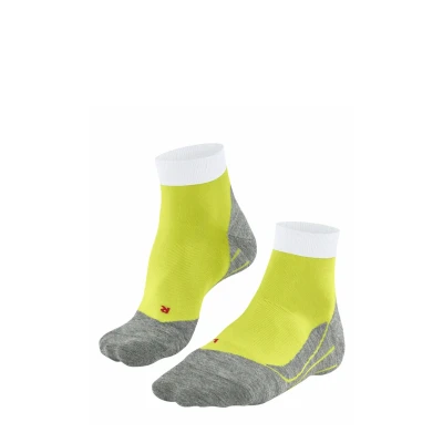 Afbeelding van FALKE Dames Hardloopsokken RU4 Endurance Short W Sso katoen functioneel materiaal anti blaar 1 paar, Geel Limelight 1086, 37 38