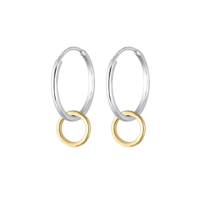 Afbeelding van Elli Kreis GEO Oorbellen bicoloured, Dames, Maat: One Size, Bi coloured