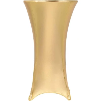 Afbeelding van vidaXL 2 st Tafelhoezen stretch 70 cm goud