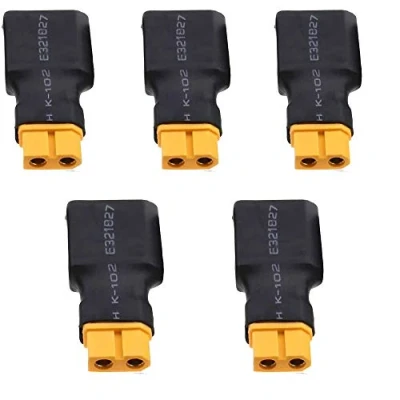 Afbeelding van Yiqigou 5 stuks Geen Draden XT60 Mannelijk vrouwelijk Stekker Connector naar XT90 banaanstekker Conversie Adapter (XT60 mannelijk)