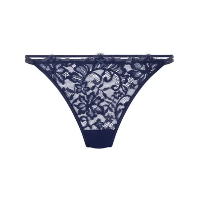 Afbeelding van Hunkemöller Dames Lingerie String Isabella Blauw maat XS