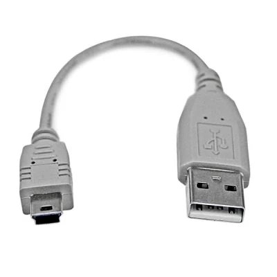 Afbeelding van USB 2.0 A to Mini B Cable Startech USB2HABM6IN Grey