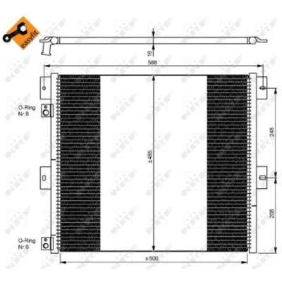 Afbeelding van NRF Airco condensor 35924