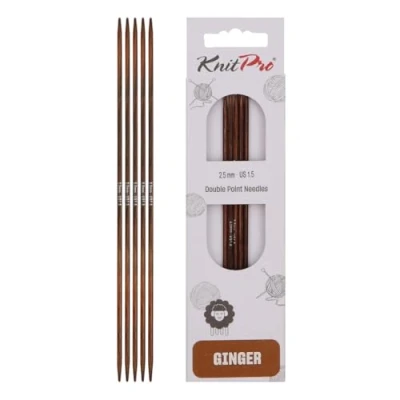 Afbeelding van KnitPro 31003 naaldspel, hout, natuur/bruin, 15 cm, 2,5 mm, 5