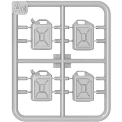 Afbeelding van 1:24 MiniArt 24013 Plastic Jerrycans Set voor Diorama 20 Liter 12 Modelbouwpakket