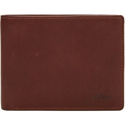 Afbeelding van s.Oliver Leren Portemonnee Wallet Brown Bruine