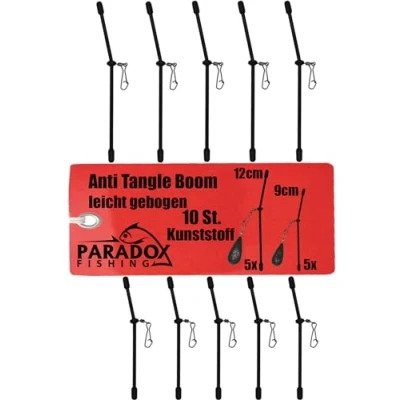 Afbeelding van Paradox Fishing Anti Tangle Boom 10 stuks kunststof 9 cm/12 cm I voor grondlood feederaccessoires feeder vissen grondvissen voedermand