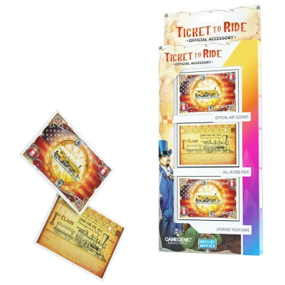 Afbeelding van Gamegenic Ticket To Ride Sleeves US Art (152 stuks)