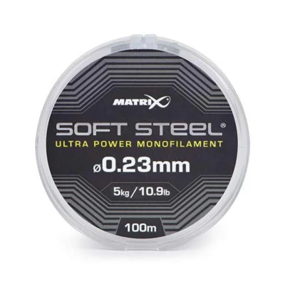 Afbeelding van Matrix Soft Steel Ultra Power Monofilament 100m 0.23mm 10.9lb 5kg